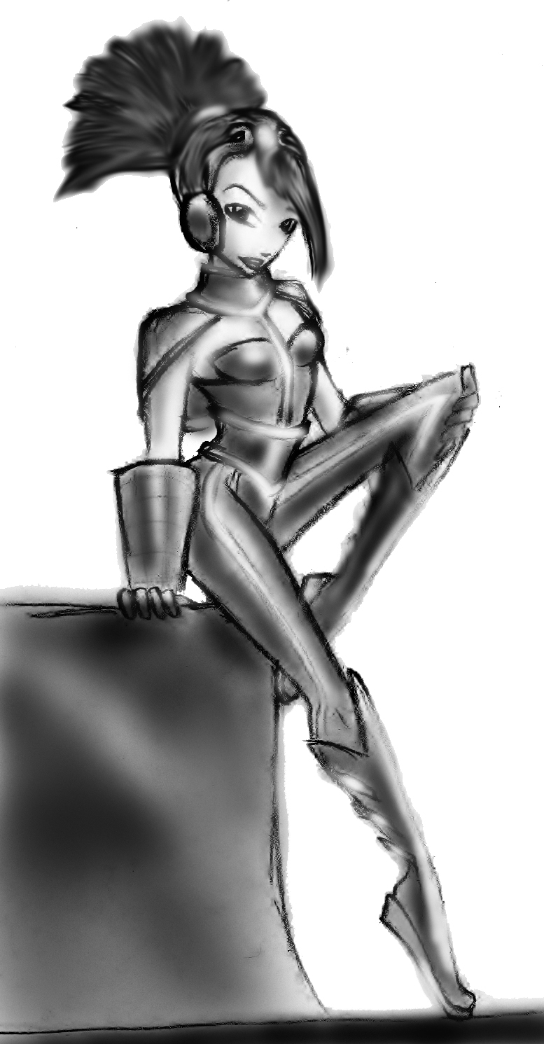 Cyber Girl B/W