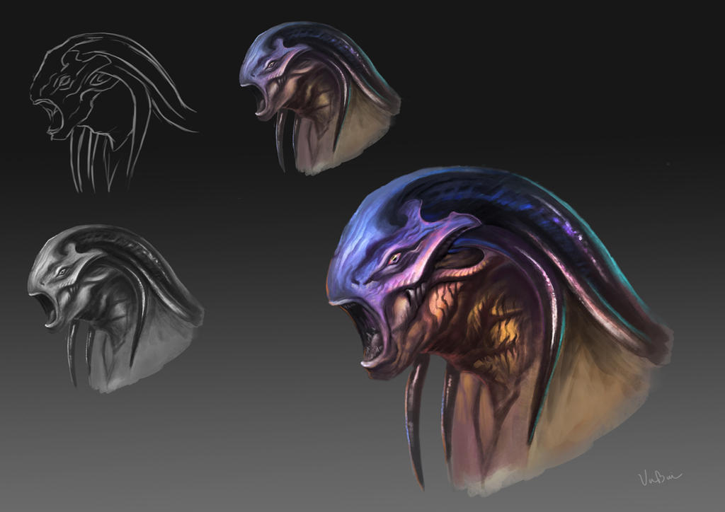 Alien Head04 by VuBui91 on DeviantArt
