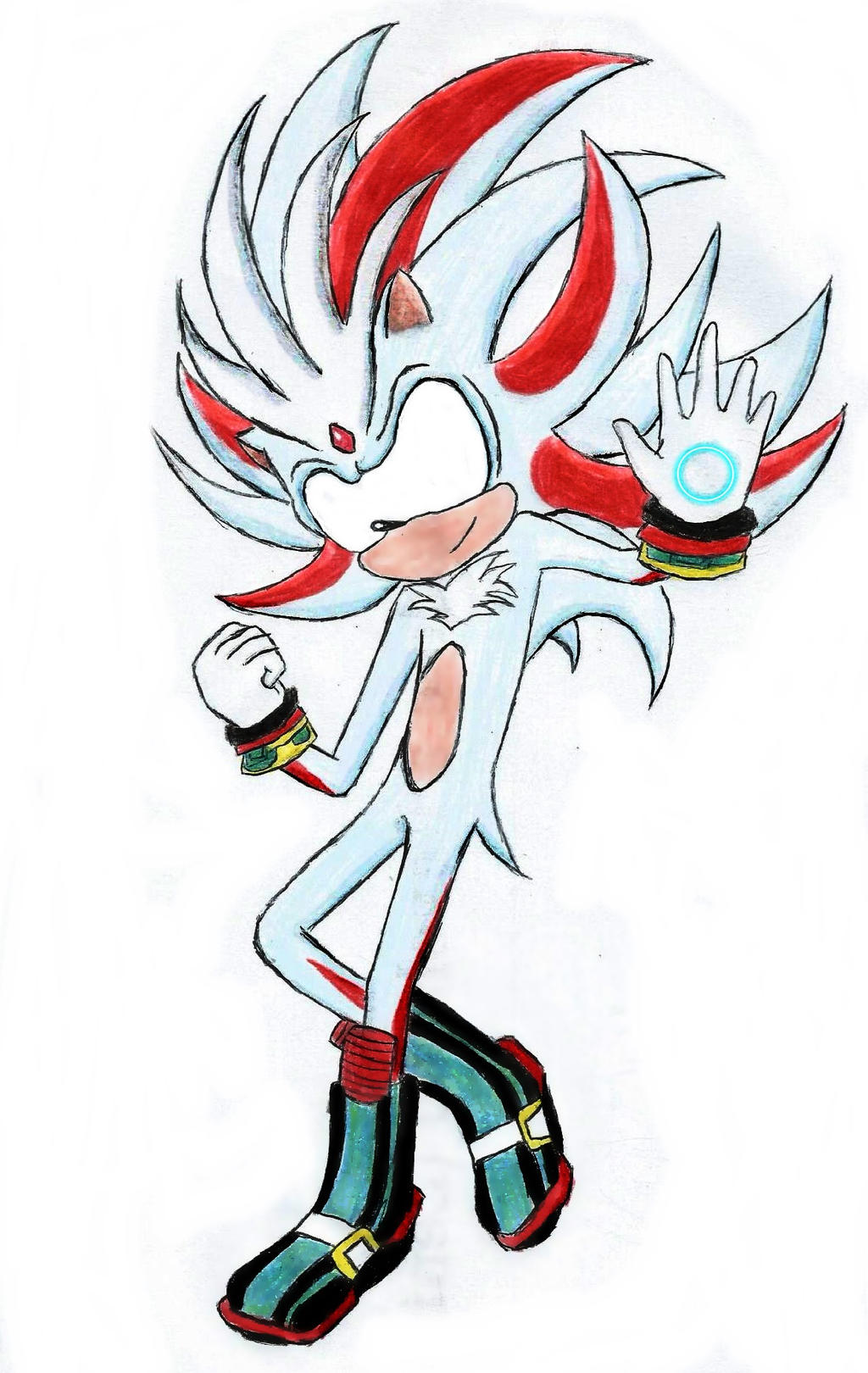 N0thingbutN0nsense on X: Shadow x Silver fusion I scribbled and then paint  filled the colors lol  / X