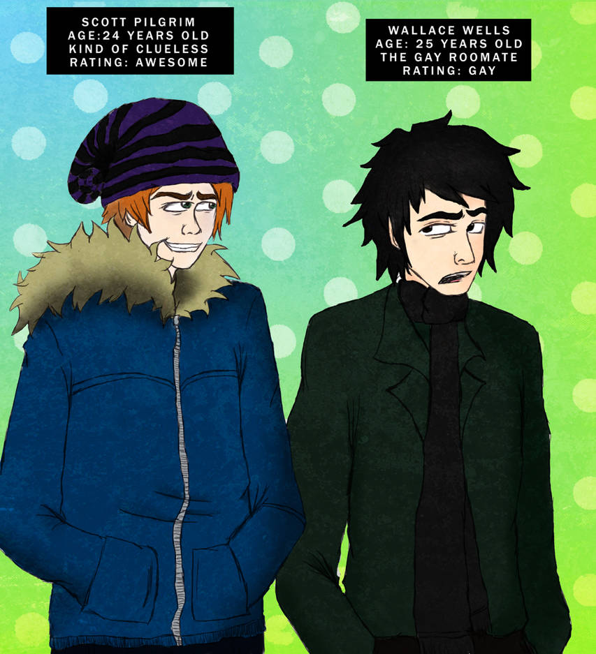 Scott Pilgrim and Wallace by ClandestineHearts on DeviantArt