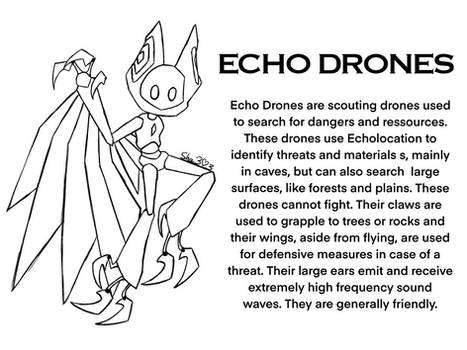 Echo Drones Refrence Sheet InfoBase[Murder Drones]