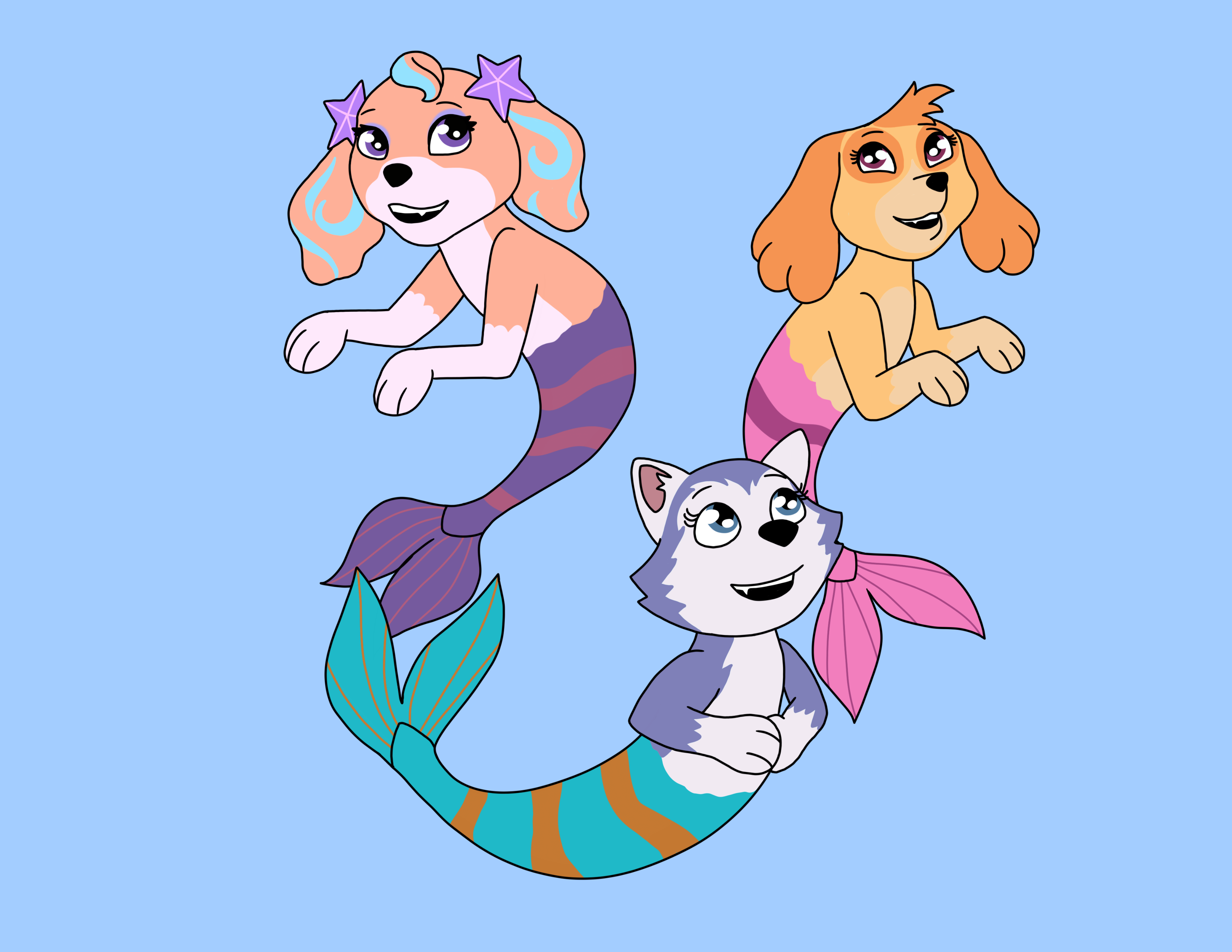 Paw Patrol Mer form by animationbynicholas on DeviantArt