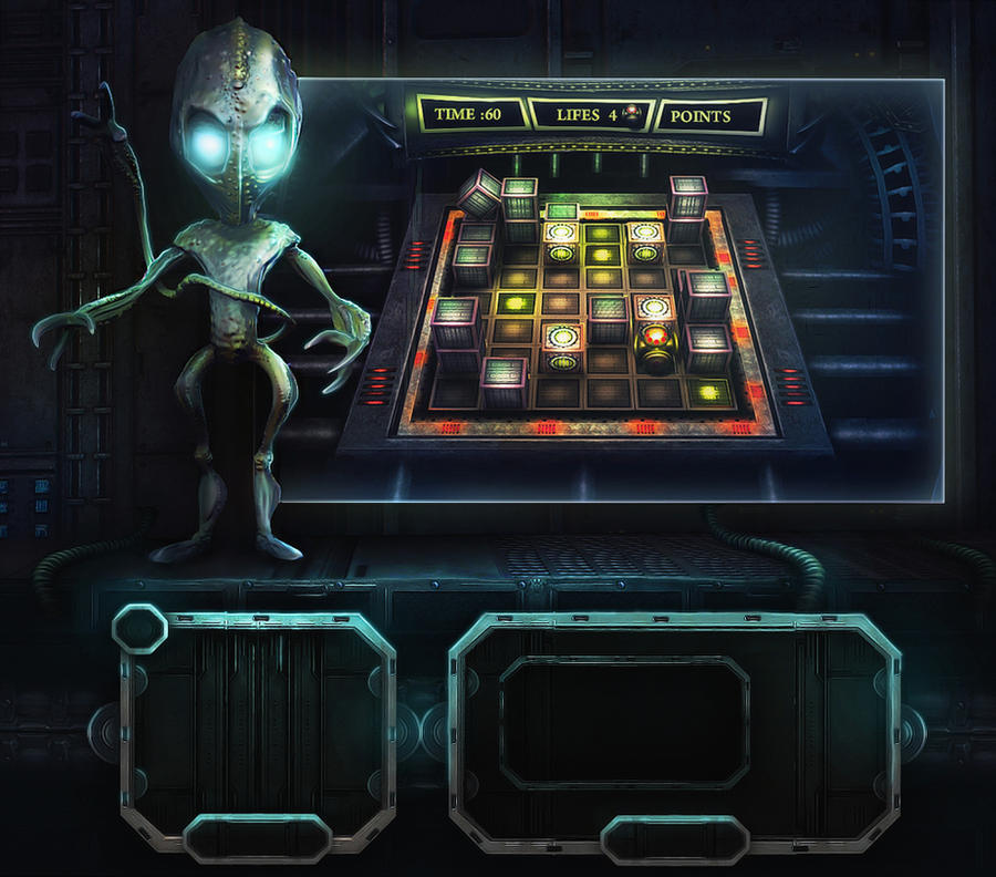 Alien Library Gui User Interface (Sci-fi high poly 3D alien ), GUI by Zhanac on DeviantArt