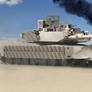 M1A2 Abrams on desert