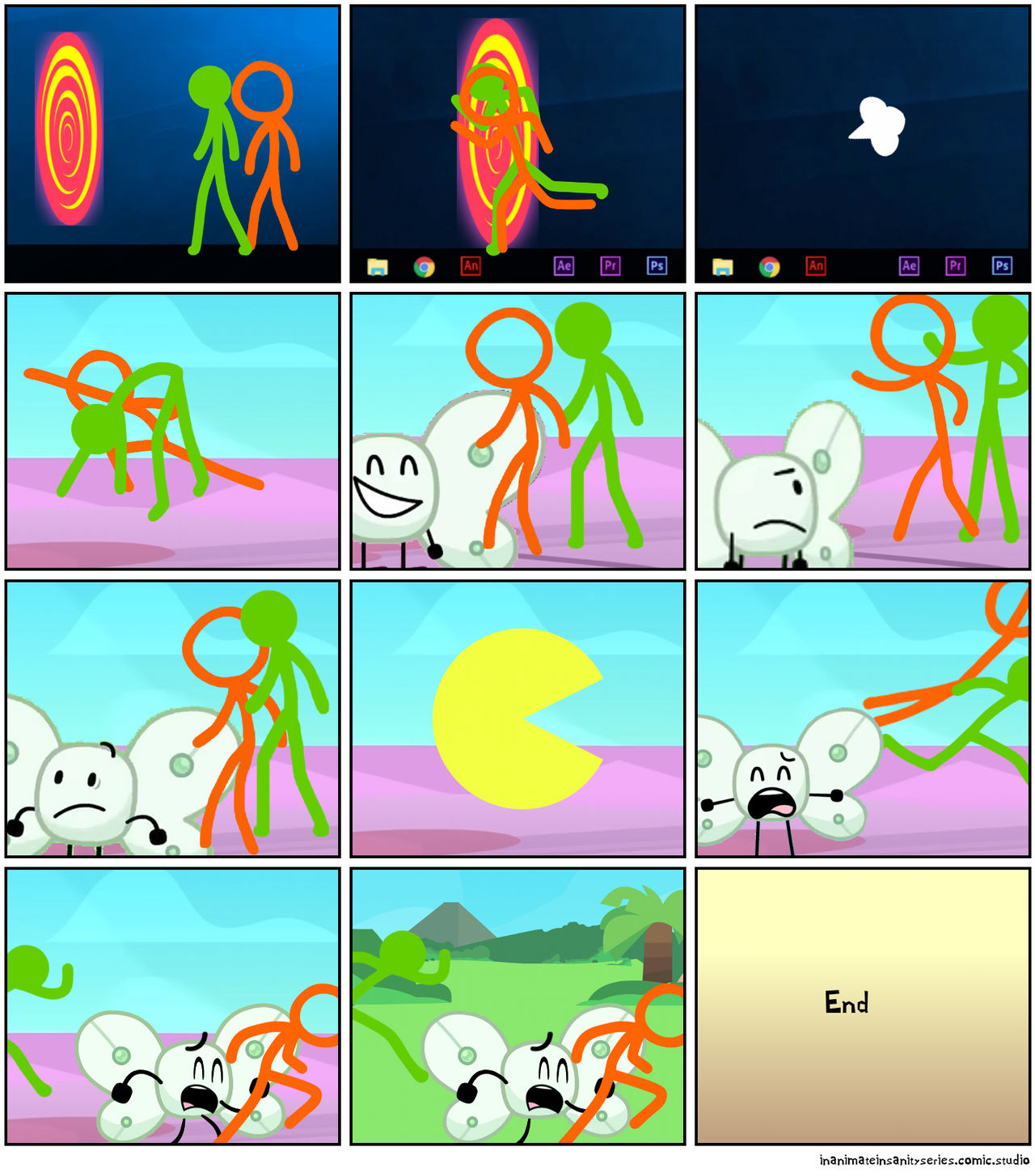 Animation Vs. Inanimate Insanity vs. Pacman by jochusillos on DeviantArt
