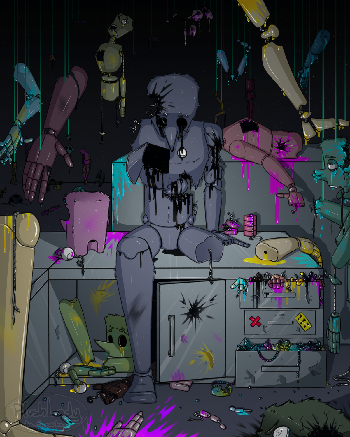 Infected Puppet Cursed Puppet Show by PlushBunBun on DeviantArt