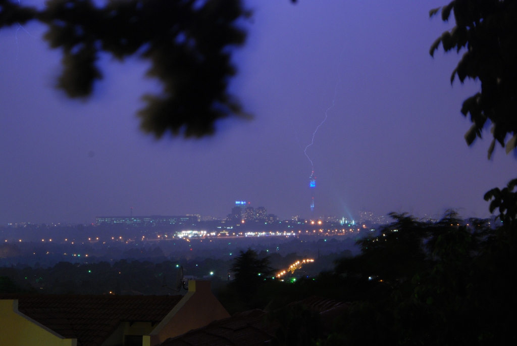 Lightning striking Tower