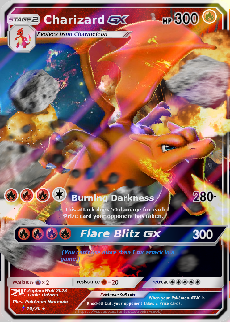 Pokemon Card Custom Charizard GX By ZephiraWolf On DeviantArt pokemon-card-custom-charizard-gx-by-zephirawolf-on-deviantart