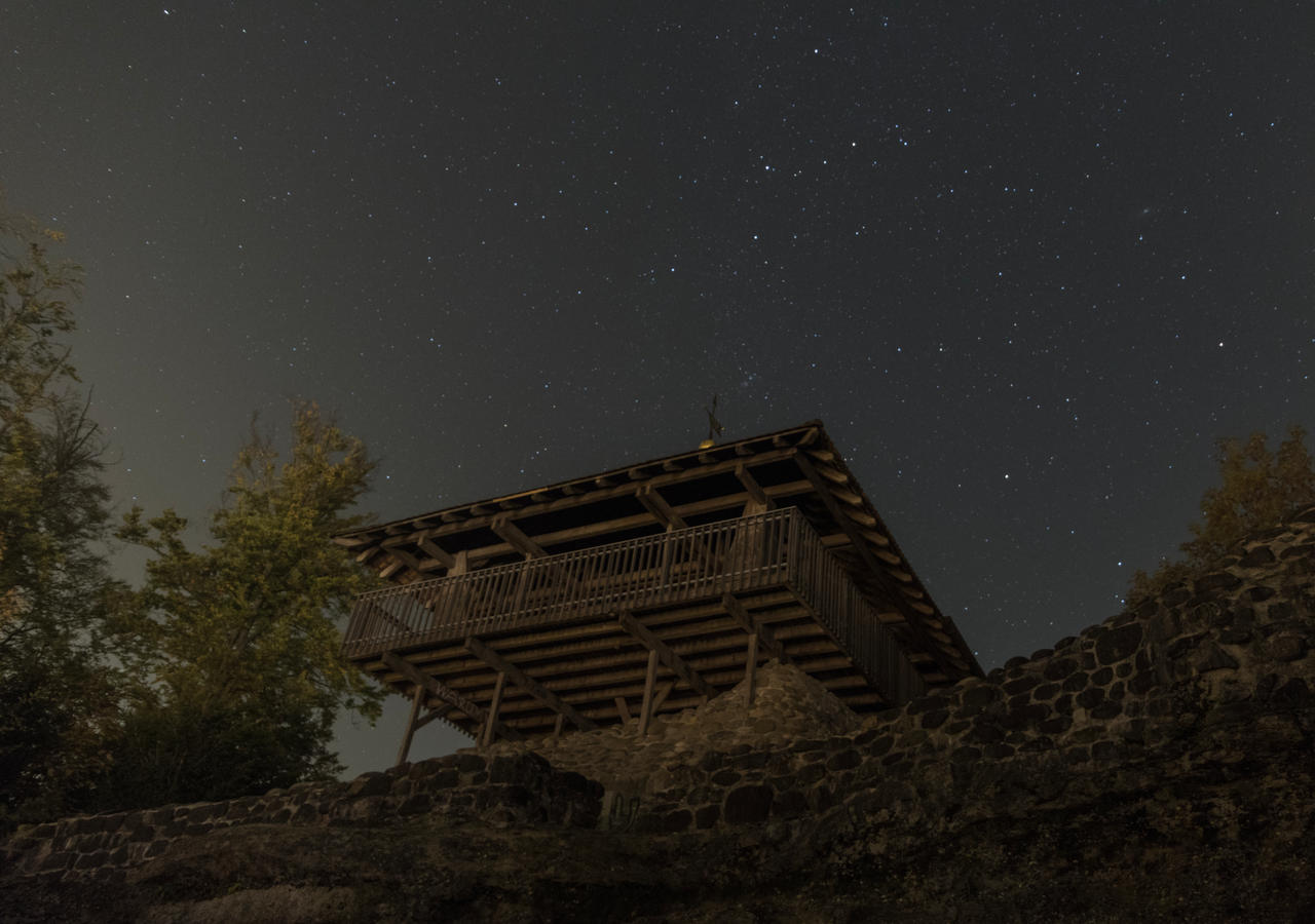 Hut on the wall