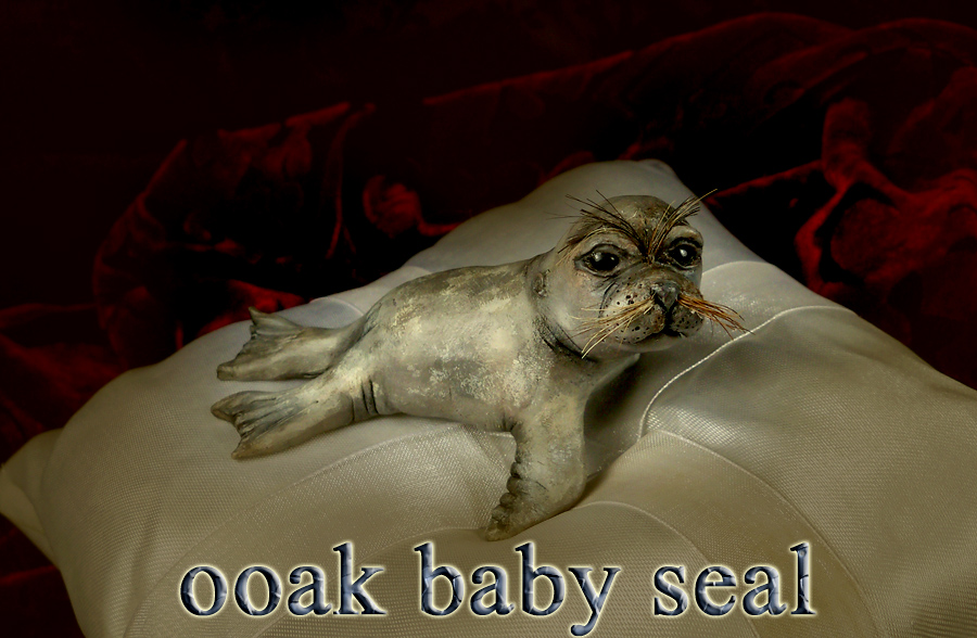 Verona Barrella OOAK Clay Sculpt - Baby Seal