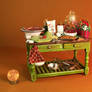 Verona Barrella OOAK Dollhouse Miniature Table