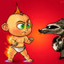 Jack Jack vs Raccoon