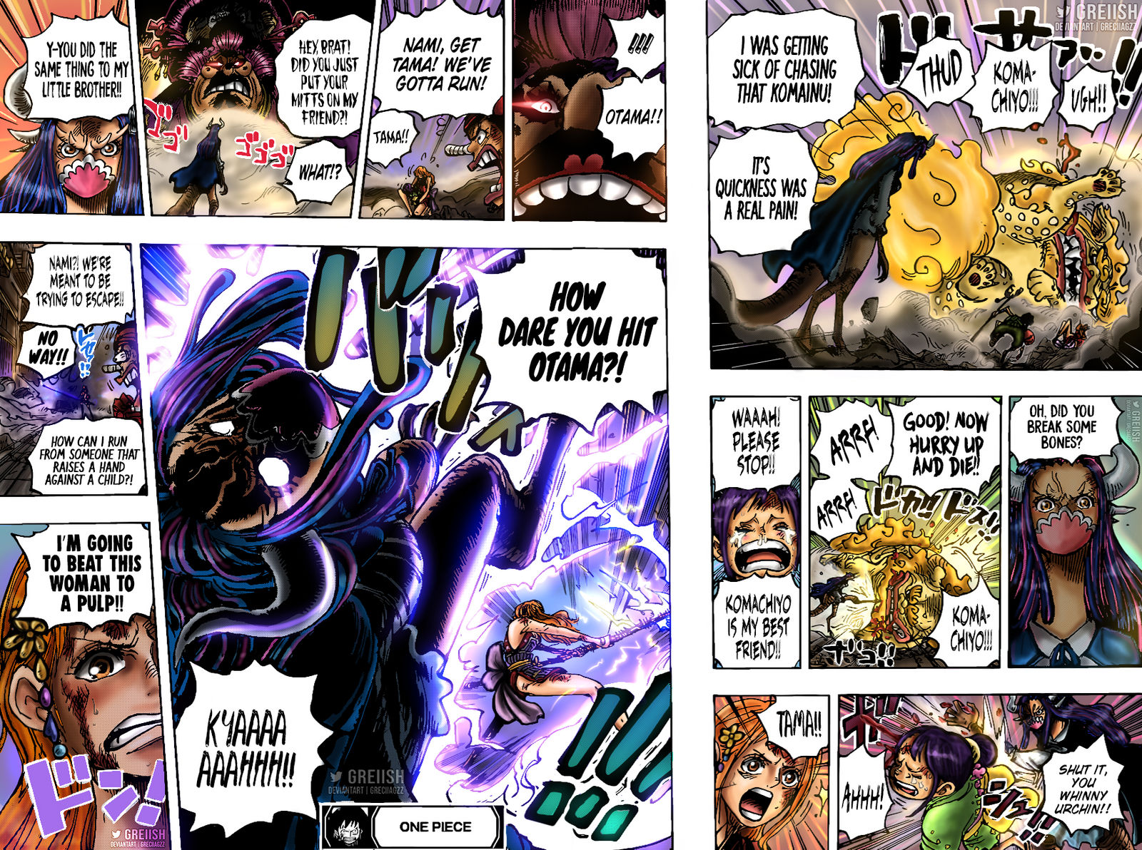 One Piece Chapter 1016 - Final fight Nami vs Ulti