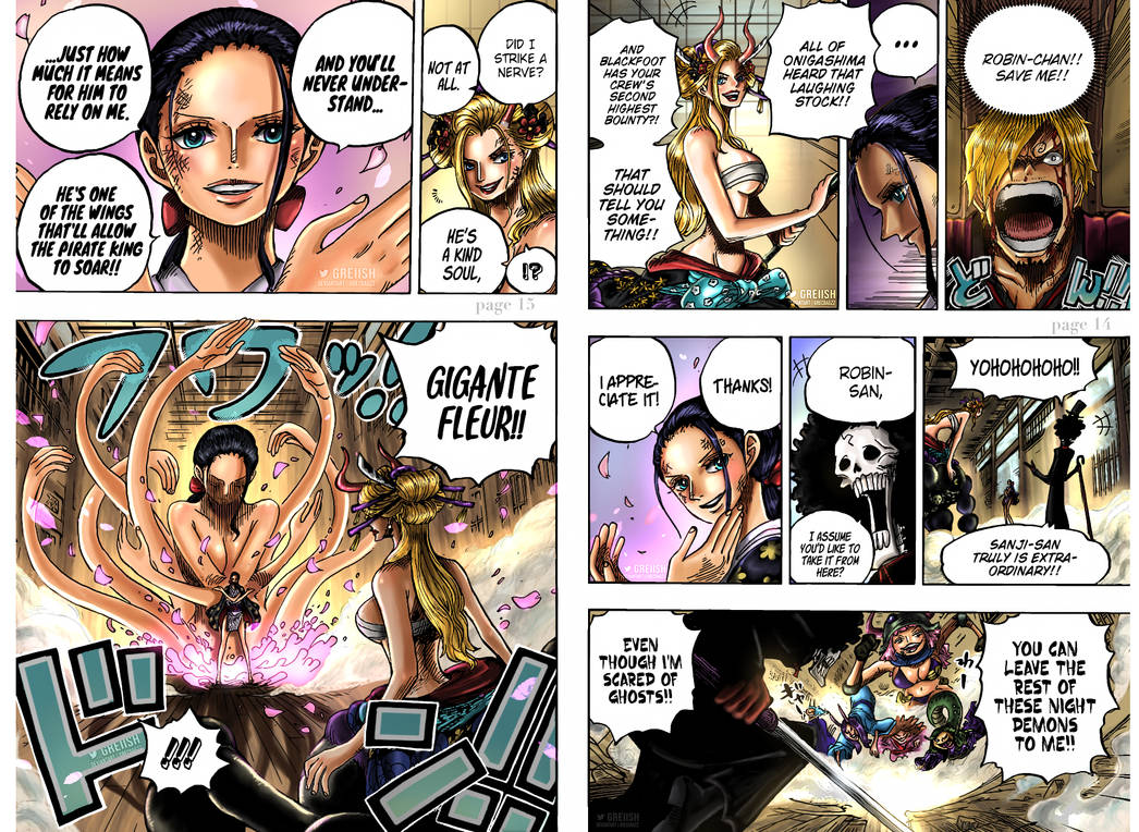 One Piece Chapter 1020 – Robin VS Black Maria: Reflection Of Bonds