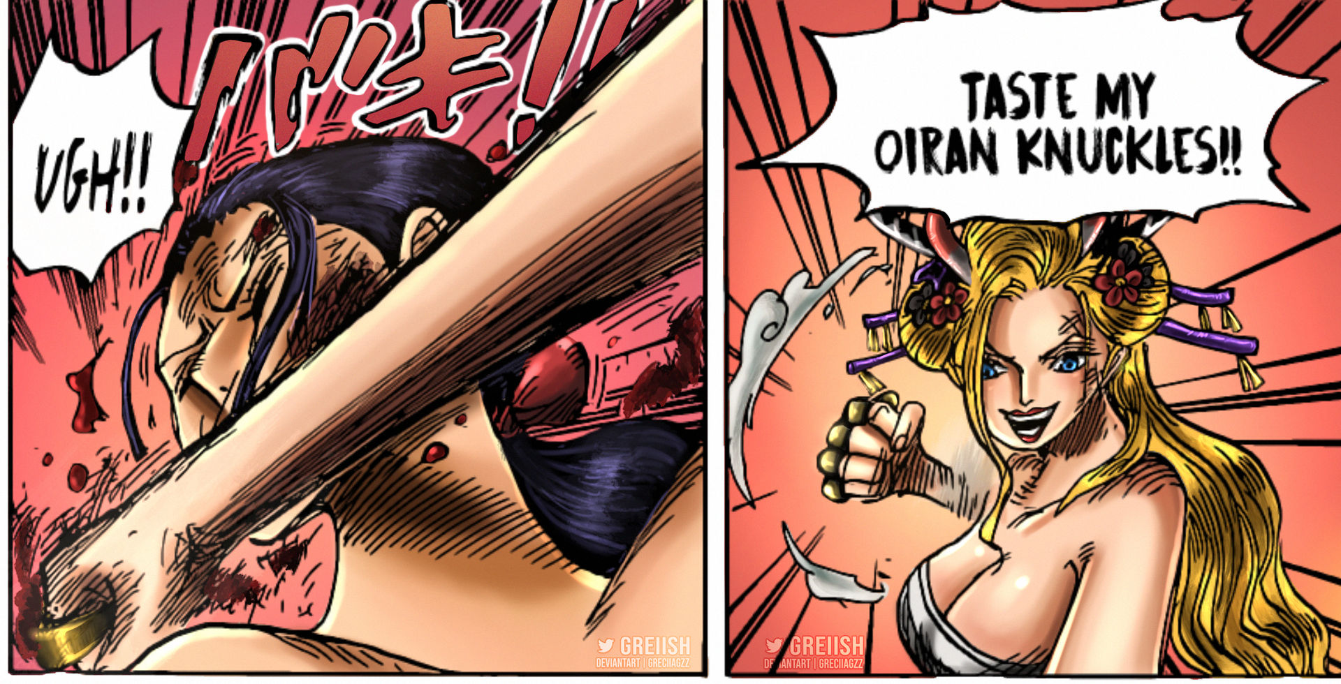 One Piece 1020 - Nico Robin vs Black Mara by Melonciutus on DeviantArt
