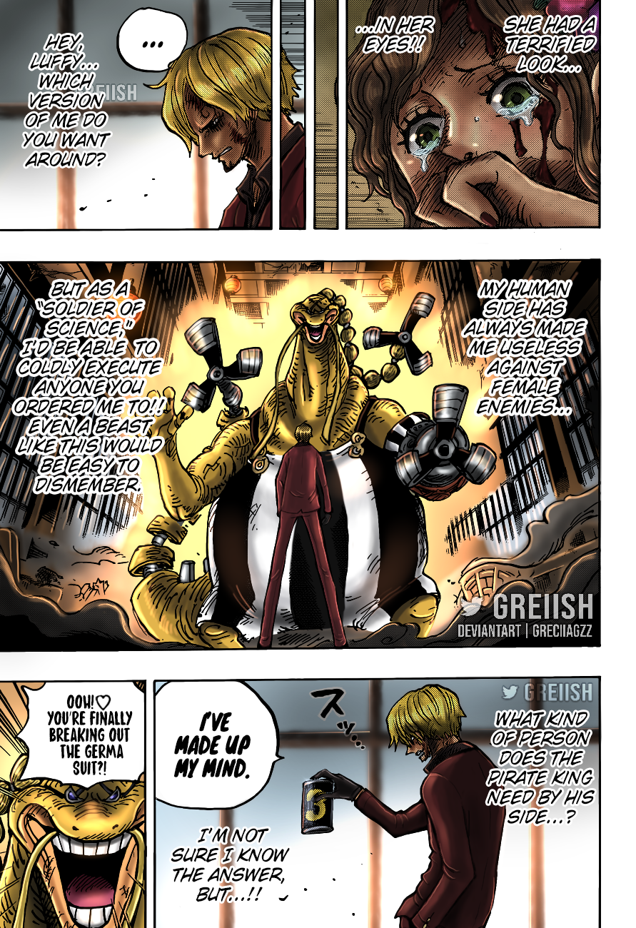 One piece chapter 1037  One piece chapter, One piece manga, Anime drawings