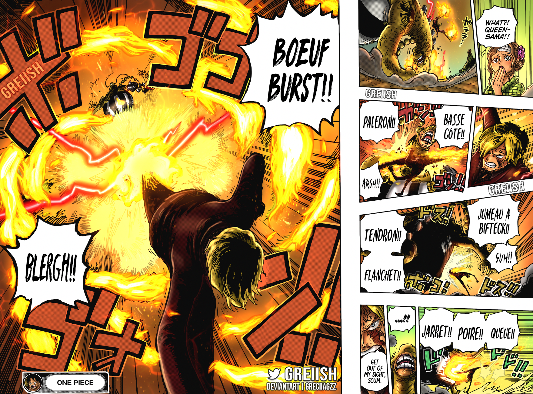 One Piece chapter 1034 ( my Coloring ) : r/OnePiece