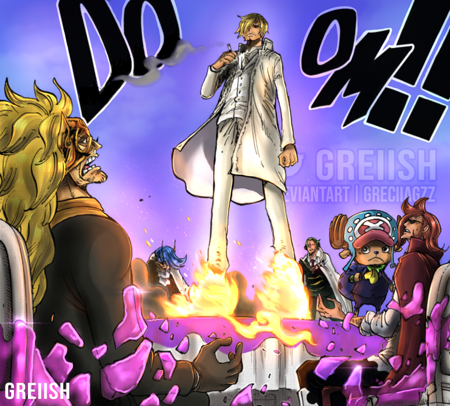 Sanji - One Piece by xxJo-11xx on DeviantArt  One piece cartoon, One piece,  One piece manga