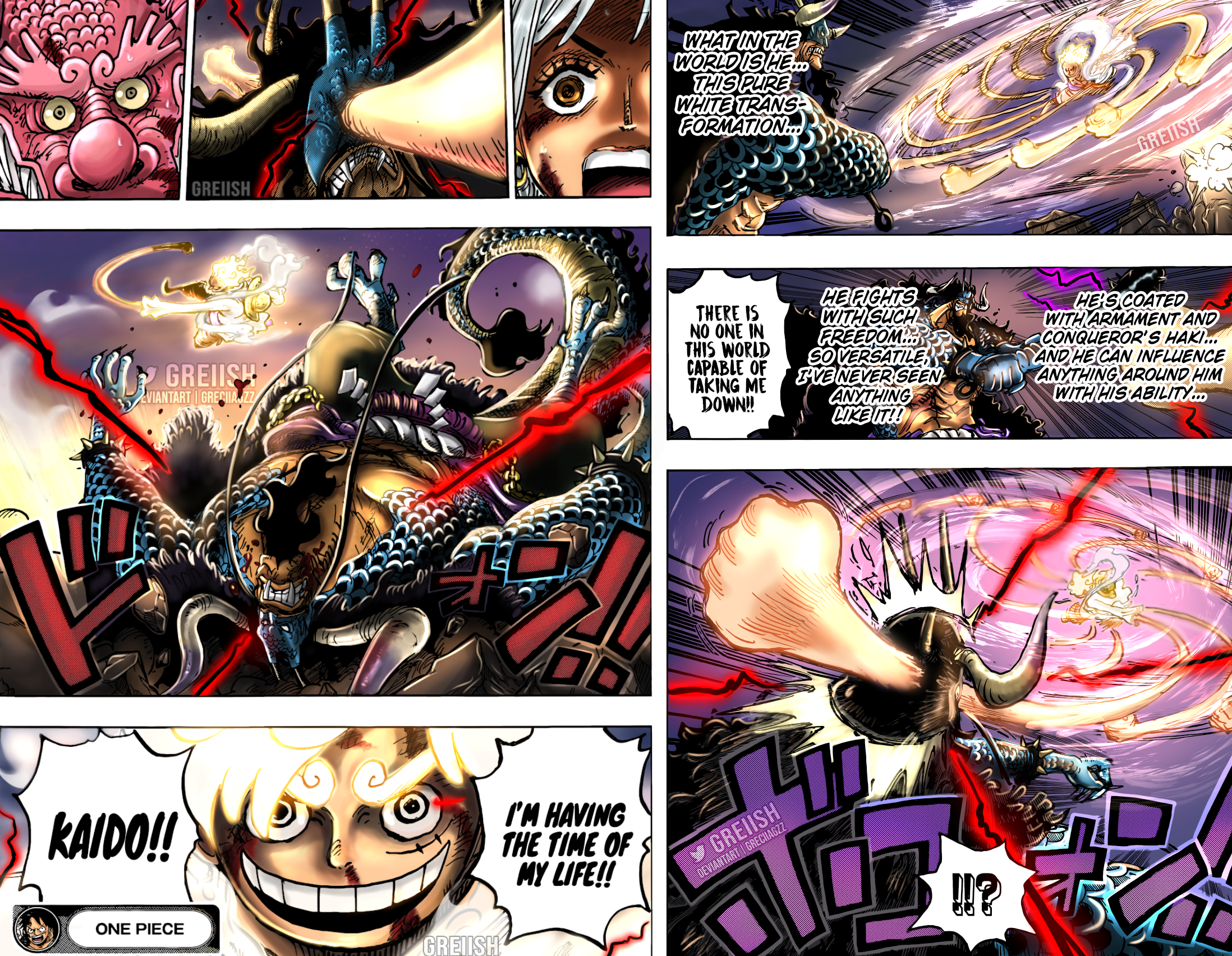 One piece chapter 1057 colored by me (and full colored on