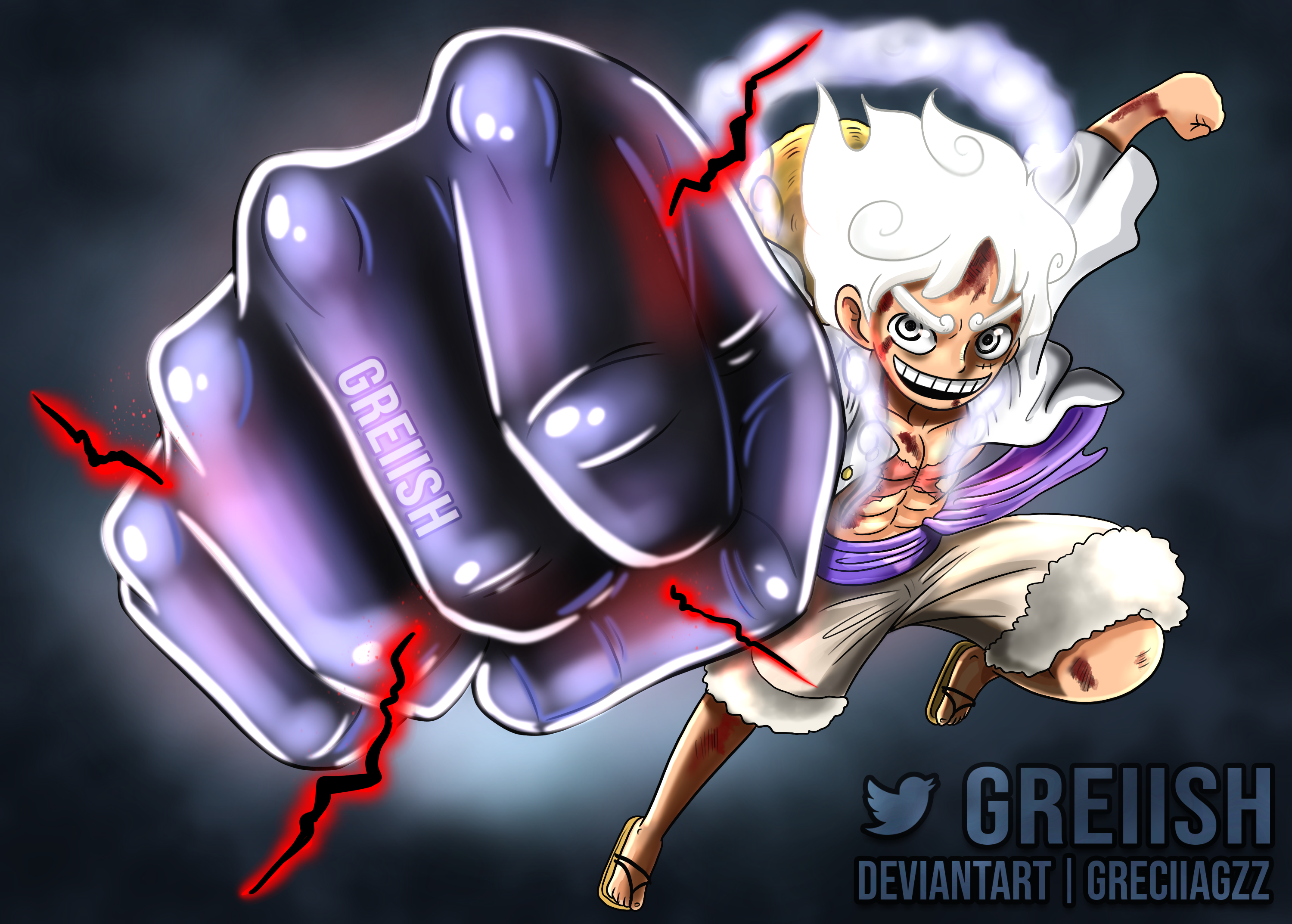 Gear 5 Luffy by newgate-arts on DeviantArt