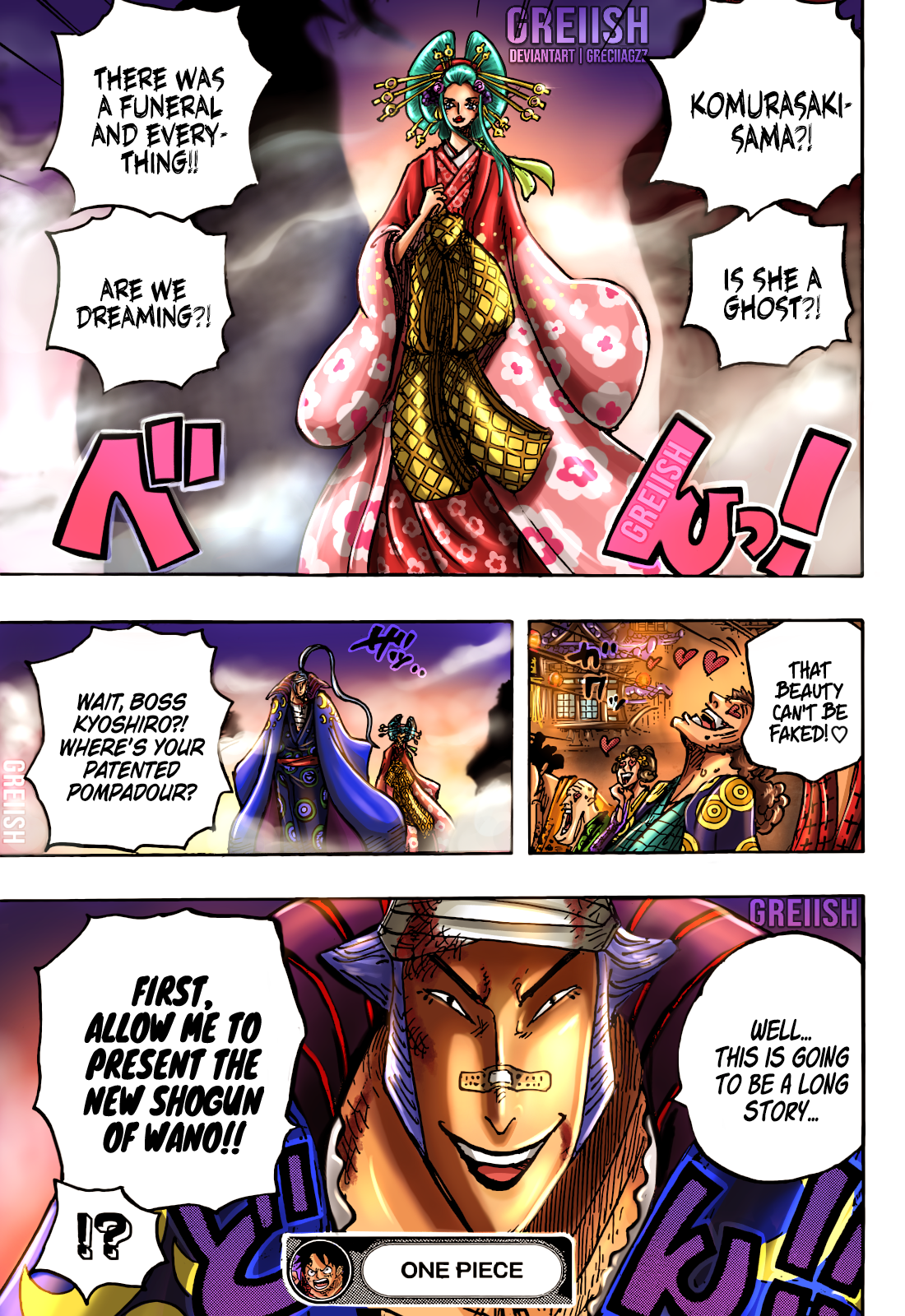 ONE PIECE Chapter 1057 colouring. ONE PIECE by Oda by badhri27 on