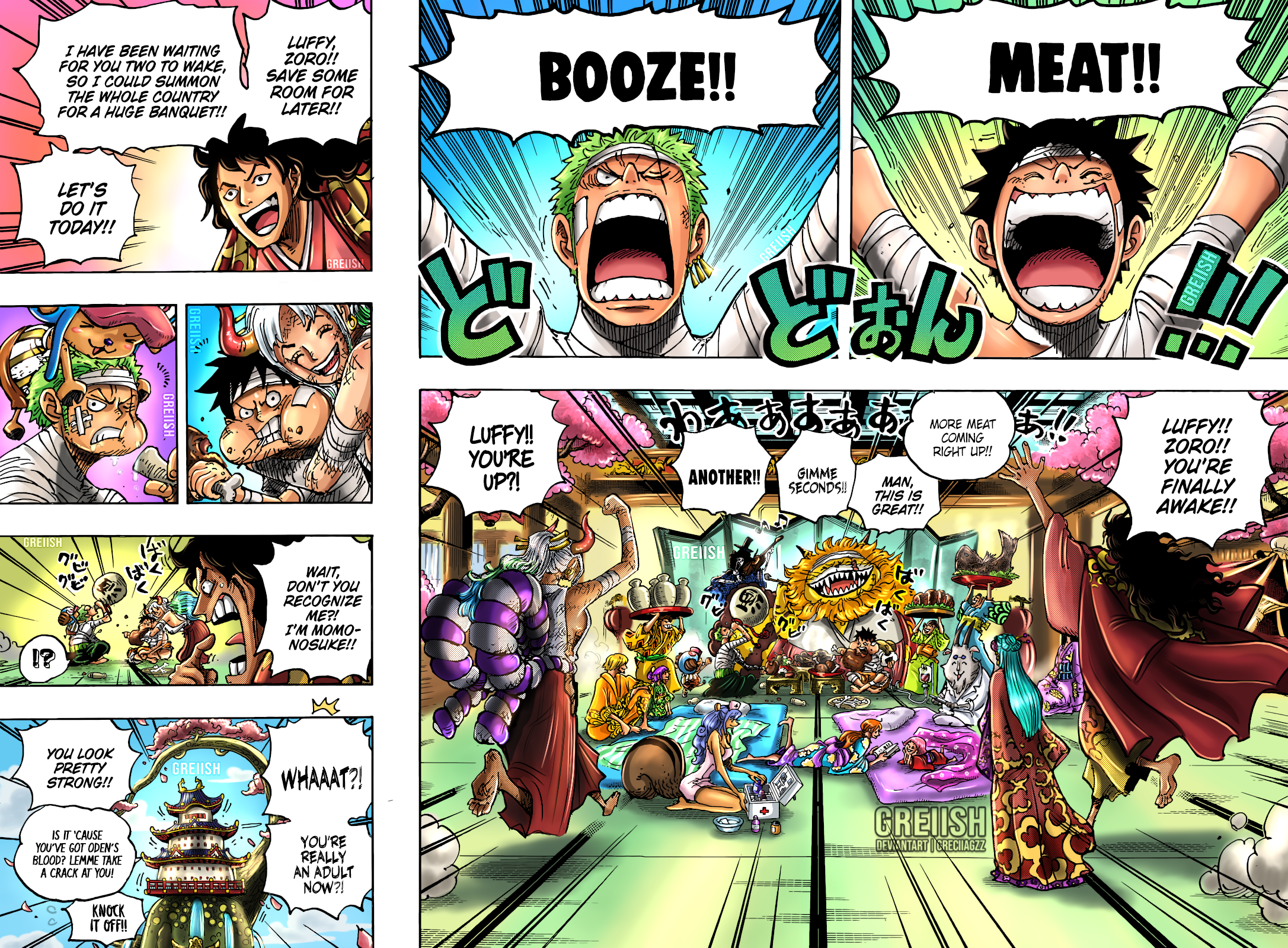 Coloring of One Piece Chapter 1058. - Eiichiro Oda by badhri27 on DeviantArt