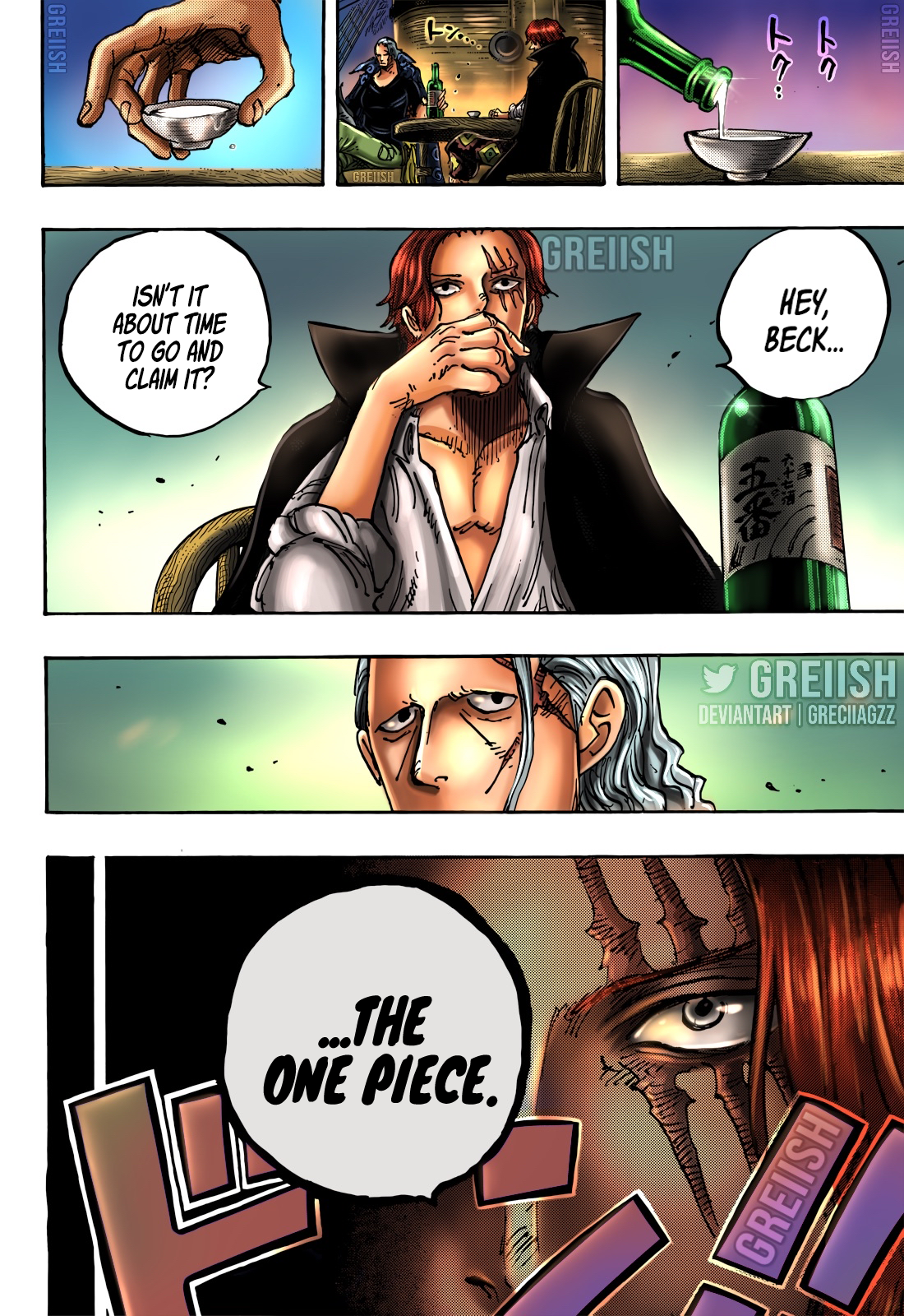 One Piece 1055 - Shanks by Melonciutus on DeviantArt