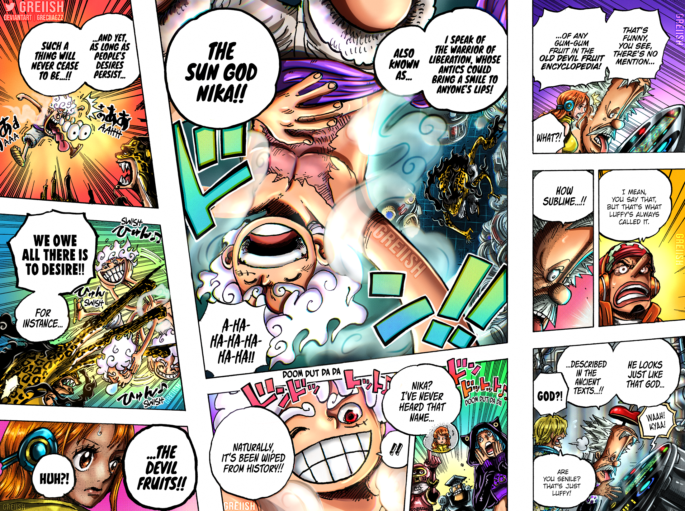 ONE PIECE Chapter 1057 colouring. ONE PIECE by Oda by badhri27 on