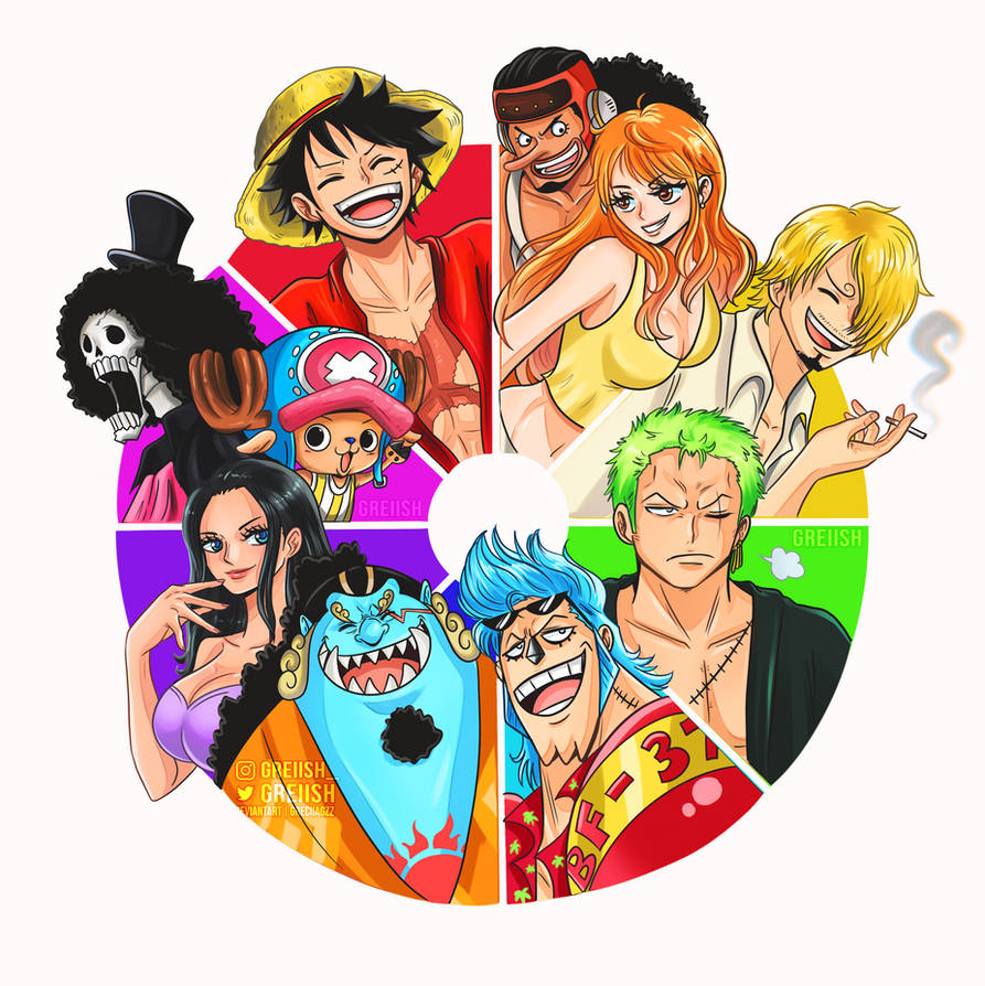 monkey d. luffy- straw hat captain by nectp on... Straw Hats by greciiagzz on DeviantArt