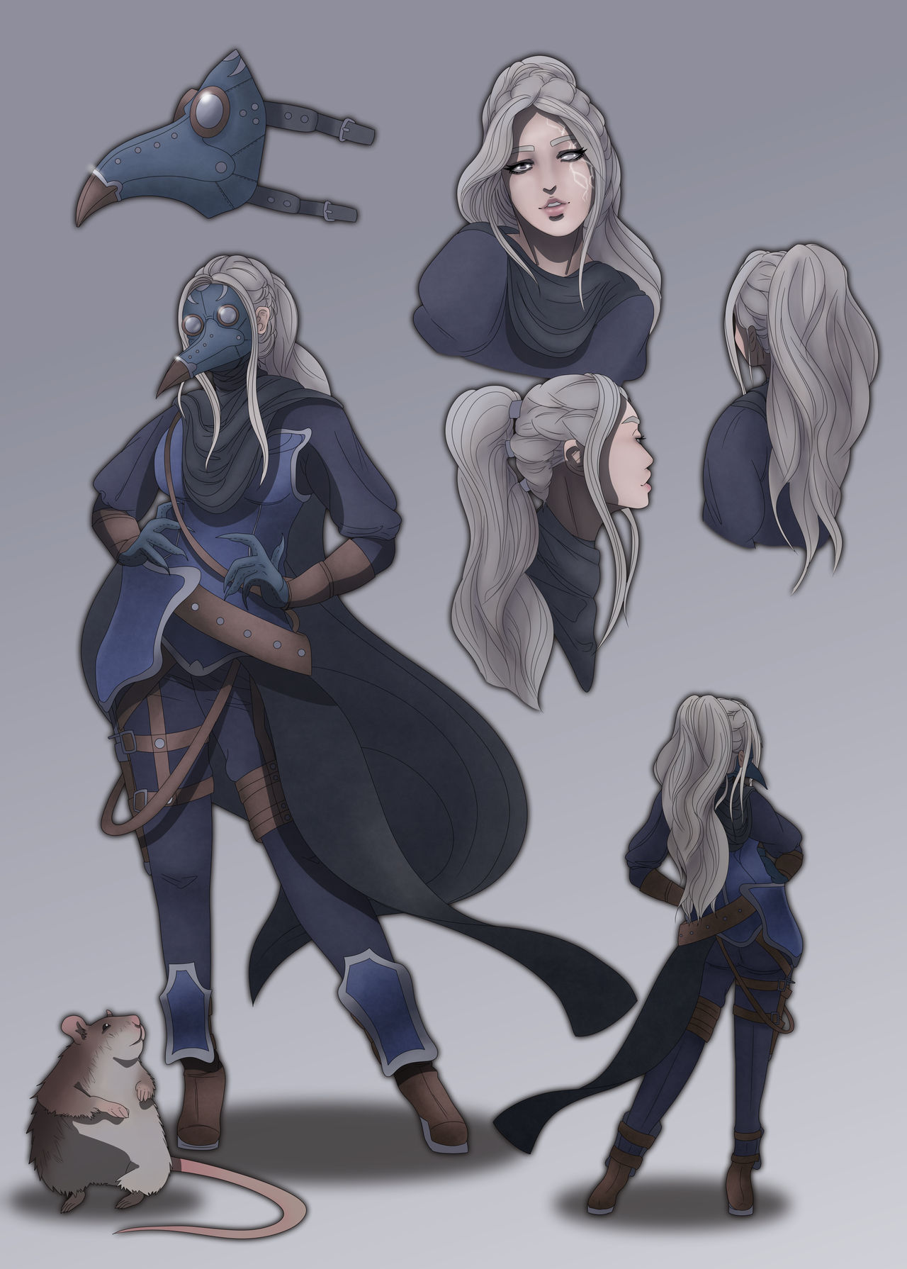 Character Reference Sheet Commission 8 by kittiemancer on DeviantArt