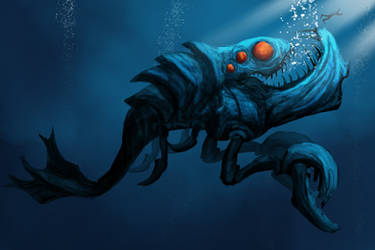 Speed paint : Underwater Monster 1