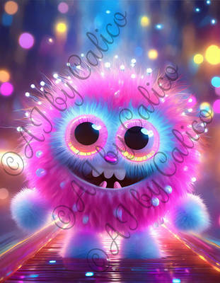 Cute Fluffy Monster 006