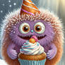 Cute Fluffy Monster Cupcake 04