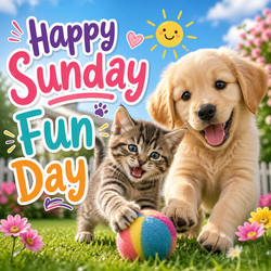 Sunday Fun Day Paws Play