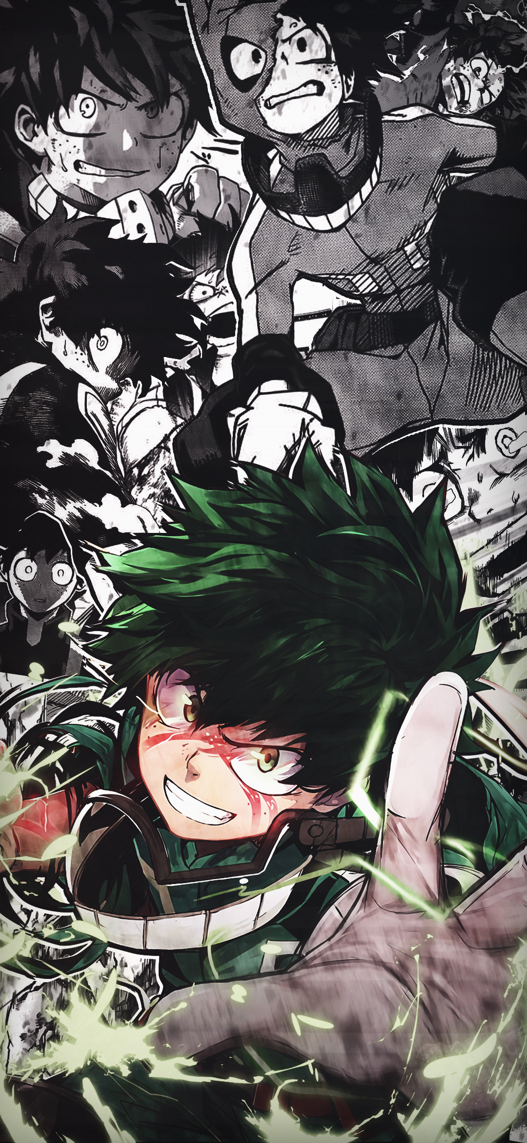 mobile wallpaper izuku midoriya mha