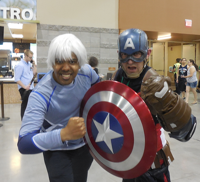 Quicksilver and Captain America