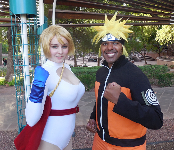 Power Girl and Menma Namikaze