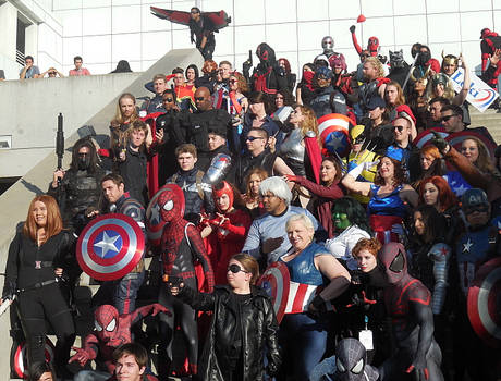 Marvel Avengers Group Shot at WonderCon 2016