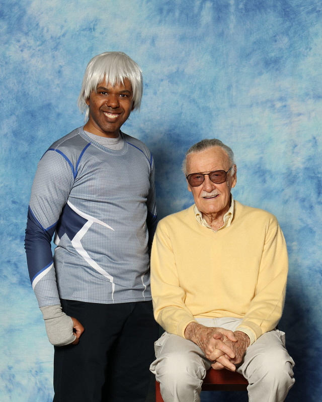 Quicksilver and Stan Lee