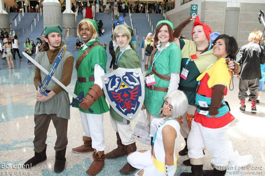 Legend Of Zelda Group Shot at AX2012