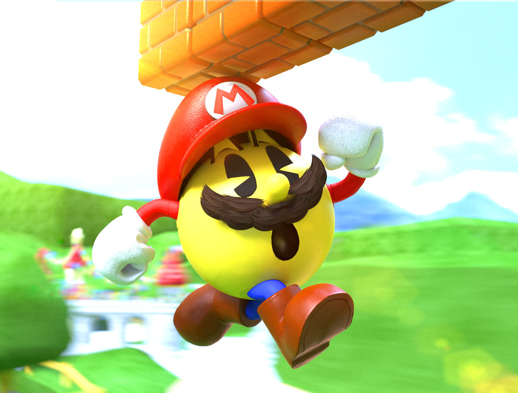 Commission: Pac-Man as Mario by R-Legend on DeviantArt