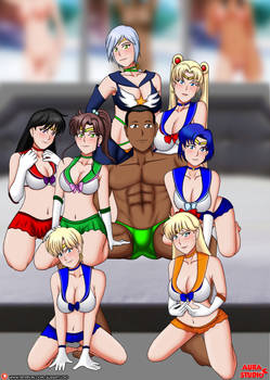 Commission: Sailor Scout Harem