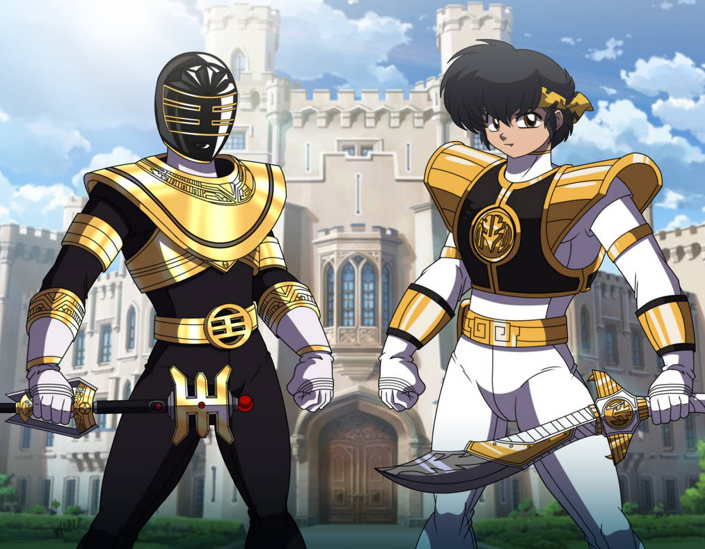 Commission: White Ranger Ryoga and Gold Ranger by R-Legend on DeviantArt