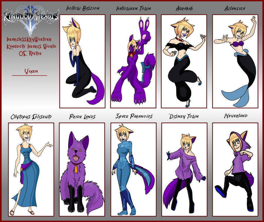 KH World Meme 'Vixen' by HeartlessKeyWielder