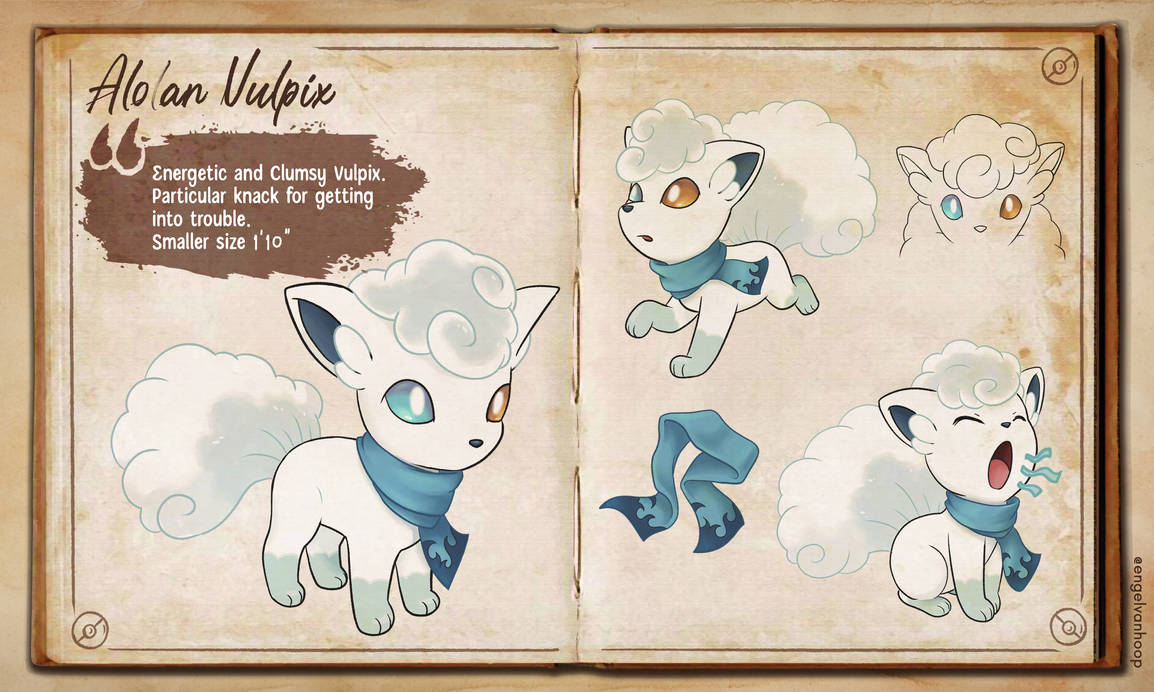Alolan Vulpix Ref Sheet Commission by EngelVanHoop on DeviantArt