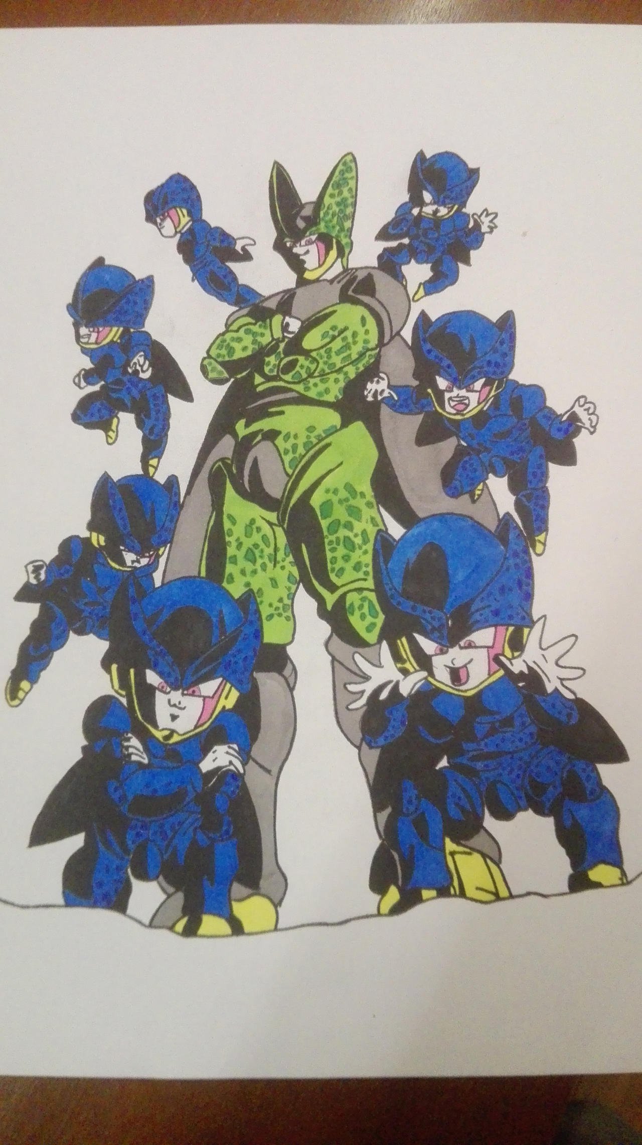 Perfect Cell and Cell Juniors by SinKisskee on DeviantArt