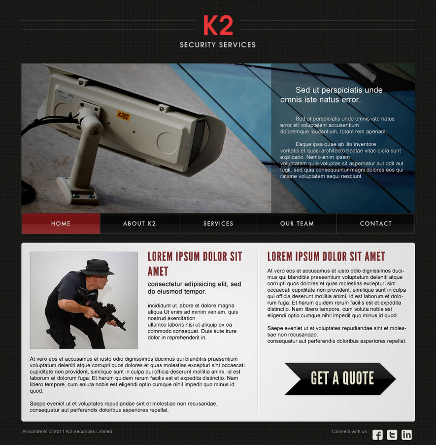 K2 Security K2 Security Web Design by taki3 on DeviantArt