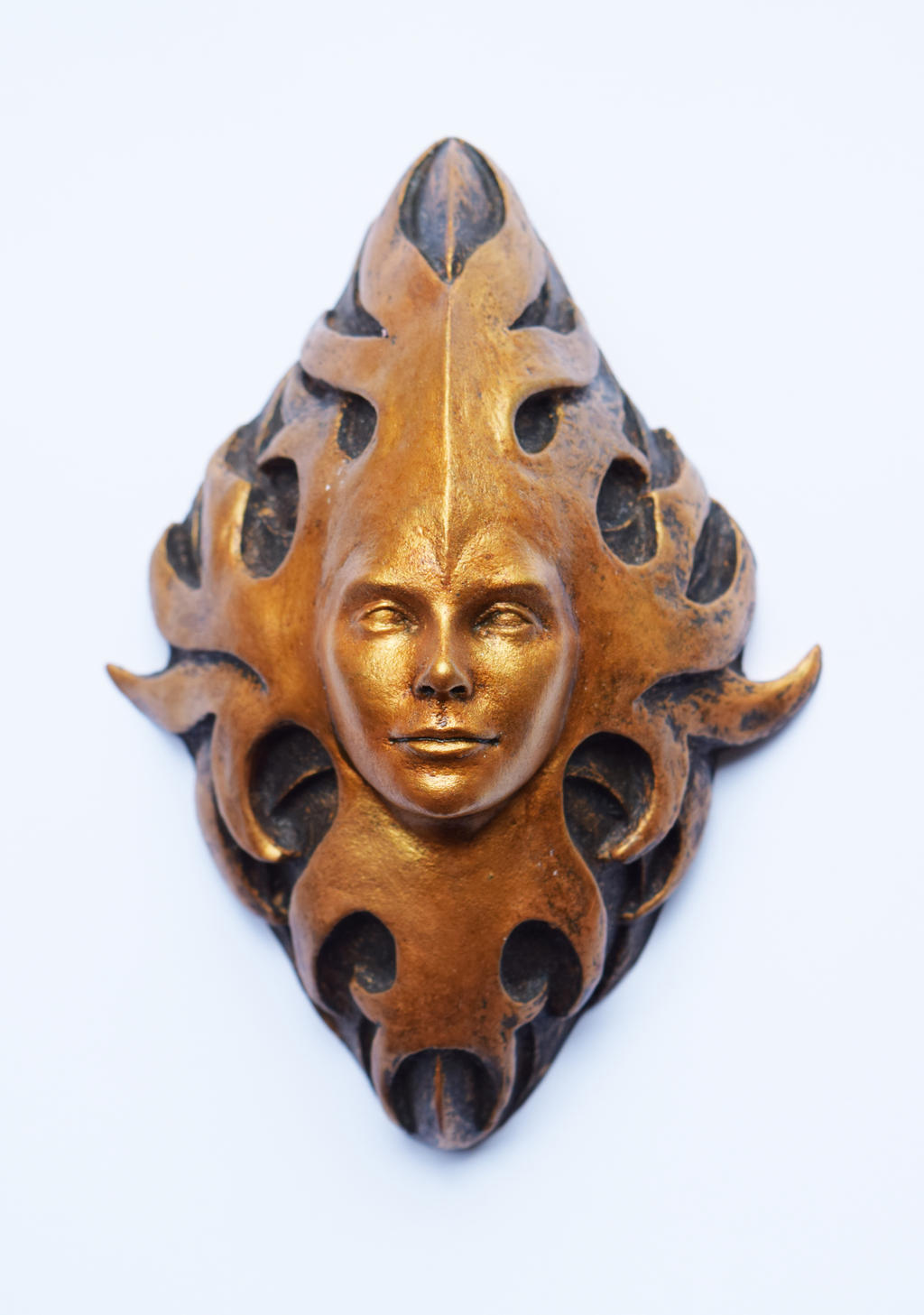 Green Man resin plaque