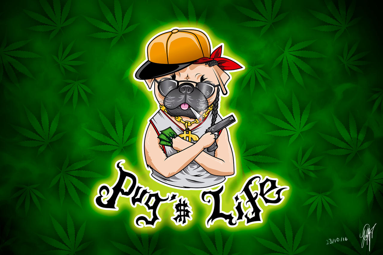 wallpaper pug life by lioddesings on