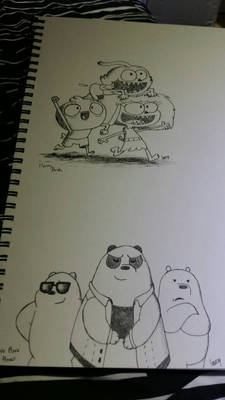 Harvey Beaks We Bare Bear Doodles!